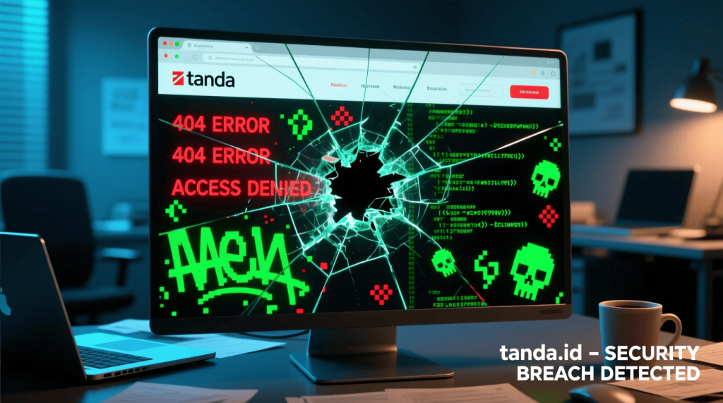 tanda website terkena hack